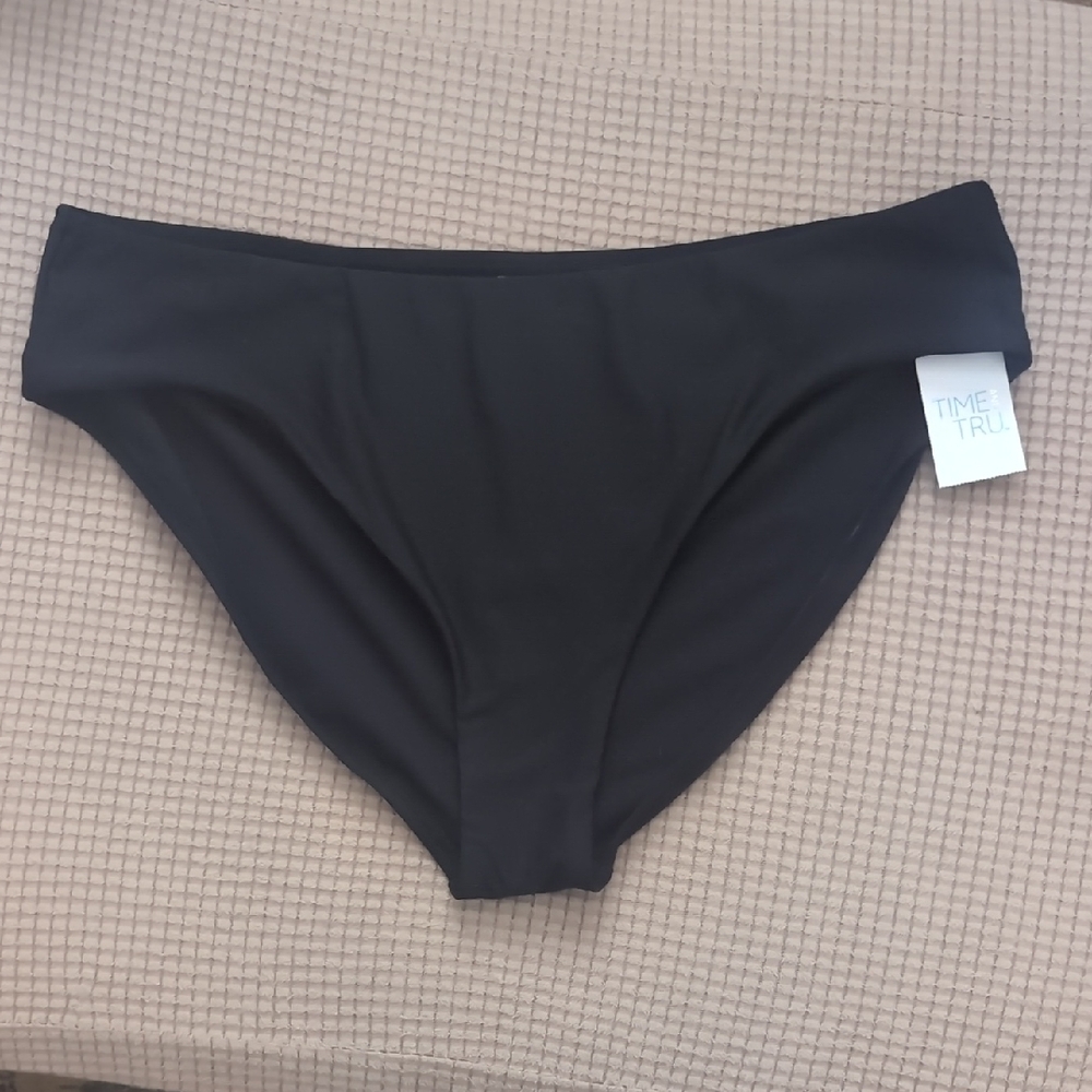 Time and Tru Black Bikini Bottom with Tag